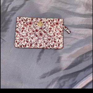 Beautiful floral Tory Burch wallet and card holder